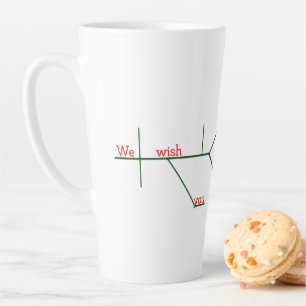 Tasse Latte Belle phrase Diagramme Grammaire Joyeux Noël