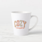 Tasse Latte Belle "saison confortable" Automne / Automne (Droite)
