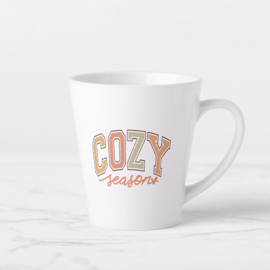 Tasse Latte Belle "saison confortable" Automne / Automne (Droite)