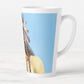 Tasse Latte Belle tenue autochtone amérindienne (Droite)