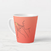 Tasse Latte Belles lignes Cosmopolite (Angle gauche)