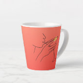 Tasse Latte Belles lignes Cosmopolite (Angle droit)
