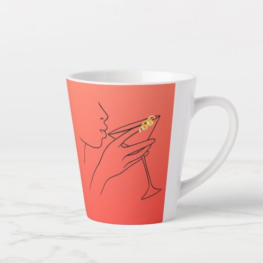 Tasse Latte Belles lignes Cosmopolite (Droite)
