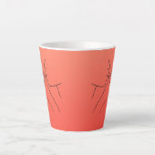 Tasse Latte Belles lignes Cosmopolite (Devant)