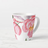 Tasse Latte Belles Roses (Angle droit)