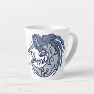 Tasse Latte Béni Soit La Déesse Lune
