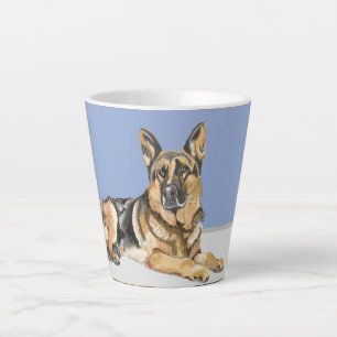 Tasse Latte berger allemand, alsacien