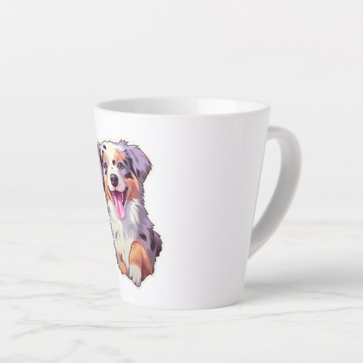Tasse Latte Berger australien (Angle droit)