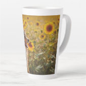 Tasse Latte Berger australien et tournesol (Angle droit)
