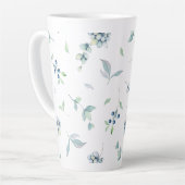 Tasse Latte Berries Noël Winter Greens Élégant Plutôt (Angle gauche)