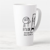 Tasse Latte Besoin d'une pause (Angle droit)