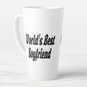 Tasse Latte Best Boyfriend texte 3d noir