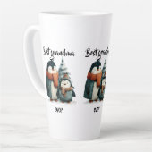 Tasse Latte Best Grandma Ever Winter Penguins (Angle gauche)