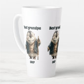 Tasse Latte Best Grandpa Ever Winter Penguin (Angle gauche)