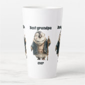 Tasse Latte Best Grandpa Ever Winter Penguin (Devant)