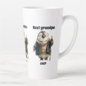 Tasse Latte Best Grandpa Ever Winter Penguin (Droite)