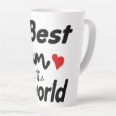 Tasse Latte Best Mom In The World Mother's Day (Angle droit)