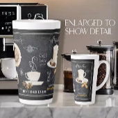 Tasse Latte Best Papa Chalkboard Typographie Café n Chocolat