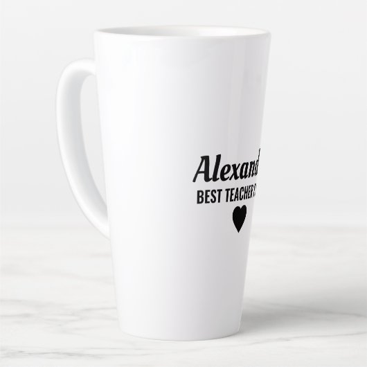 Tasse Latte Best Teacher (Angle gauche)