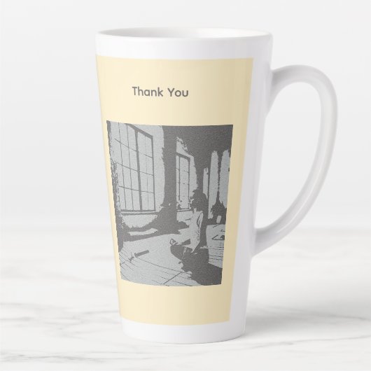 Tasse Latte Best Yoga Teacher Ever (Droite)