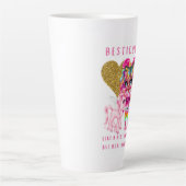 Tasse Latte Bestami cadeau pour les filles, licorne magique ro (Devant)