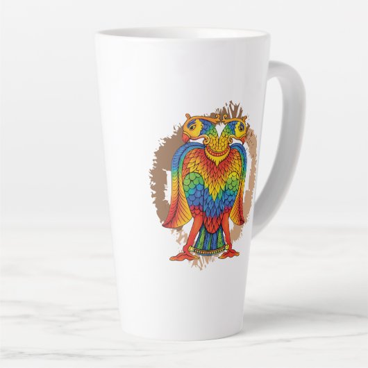 Tasse Latte bherunda bird (Angle droit)
