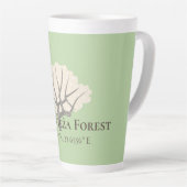 Tasse Latte Białowieża Forêt Latitude & Longitude (Angle droit)