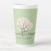Tasse Latte Białowieża Forêt Latitude & Longitude (Devant)