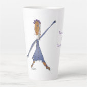 Tasse Latte 'Bibi' - Ne jamais perdre la vue en latte (Devant)