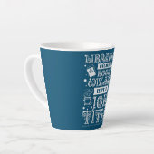 Tasse Latte Bibliothécaire parce que l'Assistant Livre n'est p (Angle gauche)