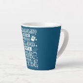 Tasse Latte Bibliothécaire parce que l'Assistant Livre n'est p (Angle droit)