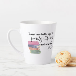 Tasse Latte Bibliothèque de famille : Gauche
