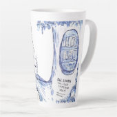 Tasse Latte Bibliothèque Owl (Angle droit)