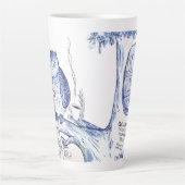 Tasse Latte Bibliothèque Owl (Devant)