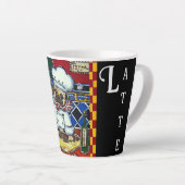 TASSE LATTE BICHON LILAS (Angle droit)