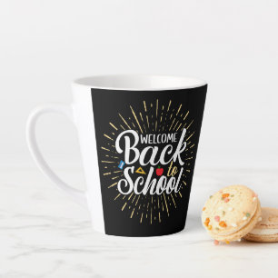 Tasse Latte Bienvenue au premier jour de la rentrée scolaire