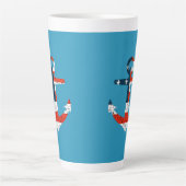 Tasse Latte Big American Flag Ancre (Devant)
