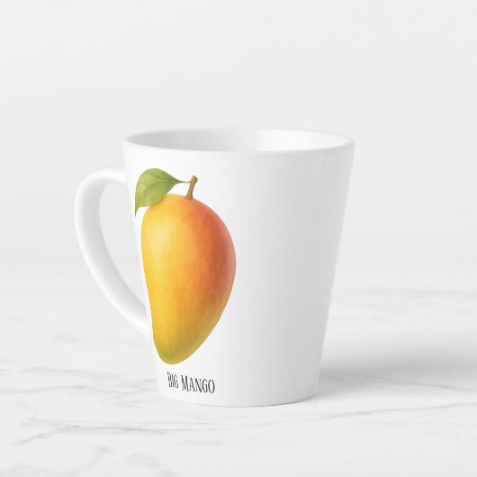 Tasse Latte Big Mango, Sweet Fruit and Name (Angle gauche)