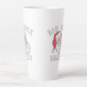 Tasse Latte Big Nick Energy – Funny Santa Christmas Design (Devant)