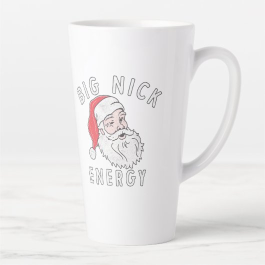 Tasse Latte Big Nick Energy – Funny Santa Christmas Design (Droite)