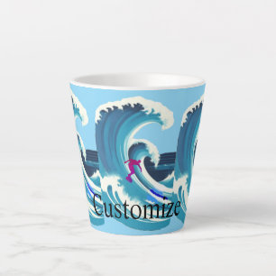 Tasse Latte Big Wave Surfer Thunder_Cove