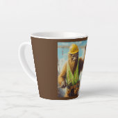 Tasse Latte Bigfoot le travailleur du bâtiment (Angle gauche)