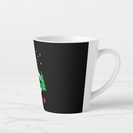Tasse Latte Bigfoot Yeti Sasquatch Noël Croire Noël (Droite)