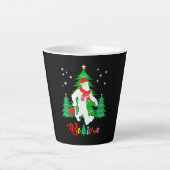 Tasse Latte Bigfoot Yeti Sasquatch Noël Croire Noël (Devant)