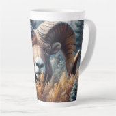Tasse Latte Bighorn Sheep Ram (Angle droit)