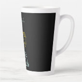 Tasse Latte Bingo Night Neon Line Art personnalisé (Droite)