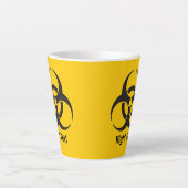 Tasse Latte Biohazard icon (Devant)