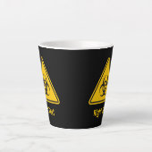 Tasse Latte Biohazard icon (Devant)