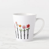 Tasse Latte Birth Month Flowers : A Year of Blooms (Droite)