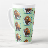 Tasse Latte bison à grandes cornes (Angle gauche)